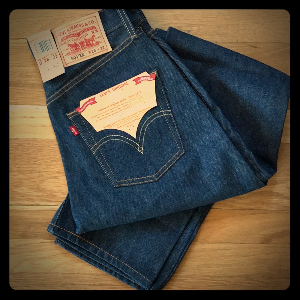 Levi’s 501 Button Down Blue Denim.
